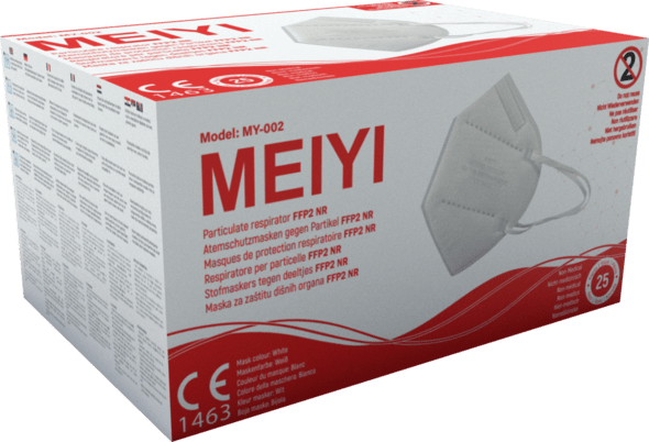Meiyi FFP2 NR Maske mit CE Meiyi einzeln verpackt 